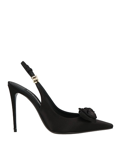 DOLCE&GABBANA Pump NERO 67% Viscose, 32% Silk, 1% Goat skin