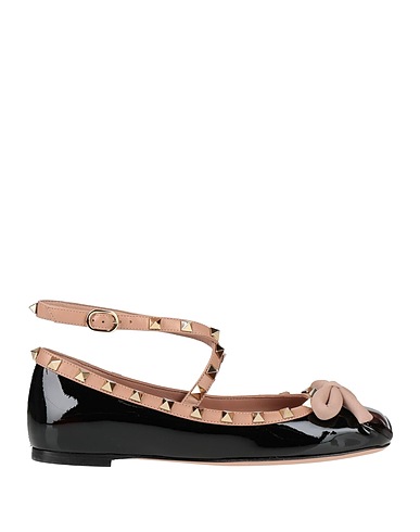 VALENTINO GARAVANI Ballet flats Black Leather