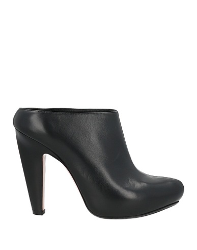 MCQUEEN Mules and clogs Black Leather