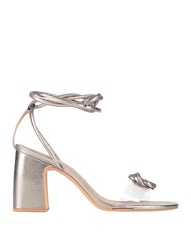 KILLANA. Sandals Bronze Leather, Plastic
