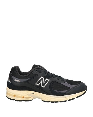 NEW BALANCE Sneakers Schwarz Leder, Gewebefasern