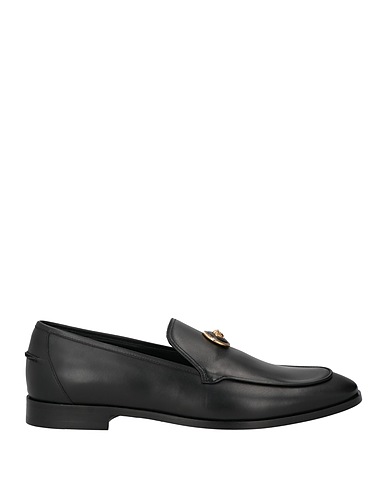 VERSACE Loafers Black Calfskin