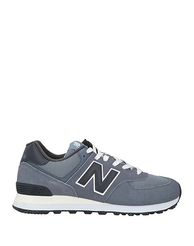 NEW BALANCE Sneakers Grey Leather, Textile fibres