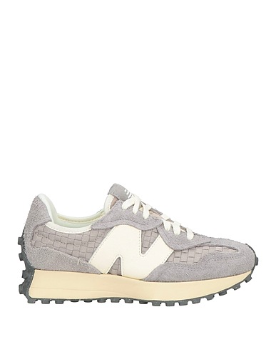 NEW BALANCE Sneakers Grau Leder, Gewebefasern