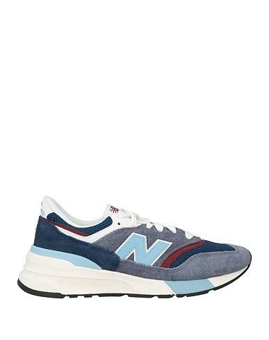 NEW BALANCE Sneakers Slate blue Leather, Textile fibres