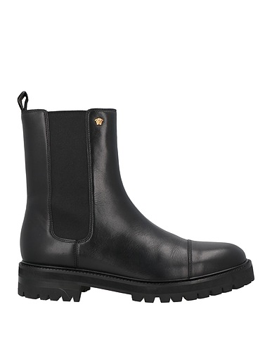 VERSACE Stivaletti Nero 100% Pelle di vitello