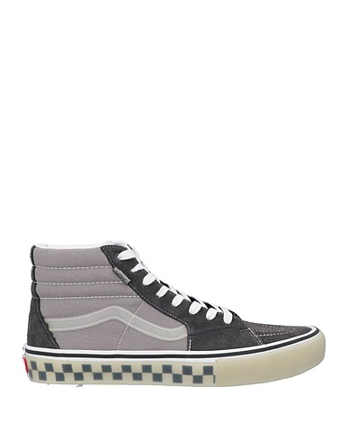 VANS Sneakers POP CUSH Grey Leather, Textile fibres