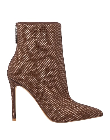 GUESS Ankle boot Chocolate brown Textile fibres