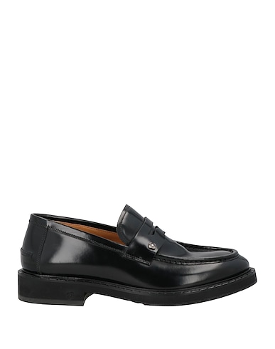 LARDINI Loafers Black Leather