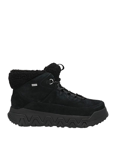 UGG Ankle boot Black Leather, Textile fibres