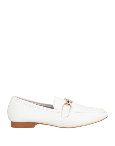 PATRIZIA PEPE Loafers White Leather