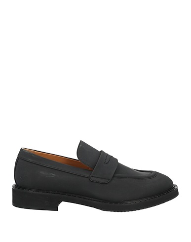 LARDINI Loafers Black Leather