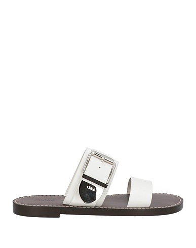 CHLOÉ Sandals White 100% Leather