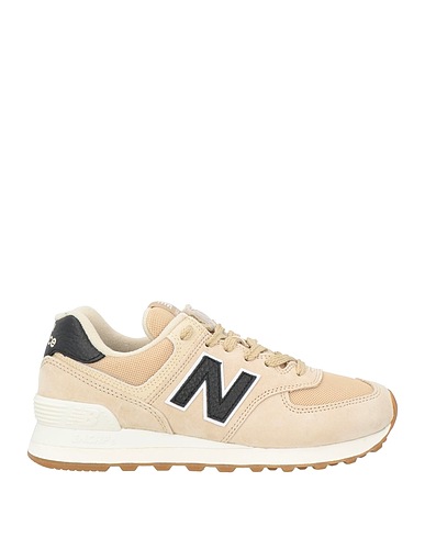 NEW BALANCE Sneakers Beige Leather, Textile fibers