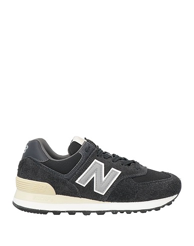 NEW BALANCE Sneakers Black Leather, Textile fibers
