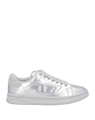 DIESEL Sneakers Silver 91% Polyurethane, 9% Cowhide