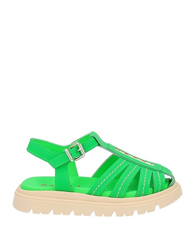 MARNI Sandals Green Leather