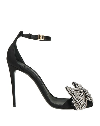 DOLCE&GABBANA Sandals Black Textile fibres