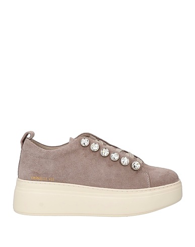 EMANUÉLLE VEE Sneakers Taupe Leather