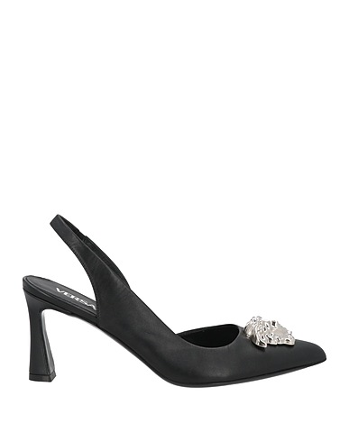 VERSACE Pumps Schwarz Kalbsleder