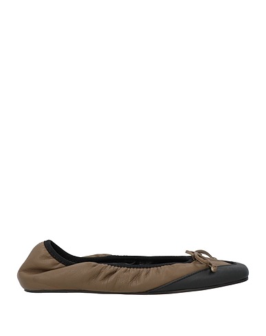 ARMARIUM Ballet flats Military green Leather