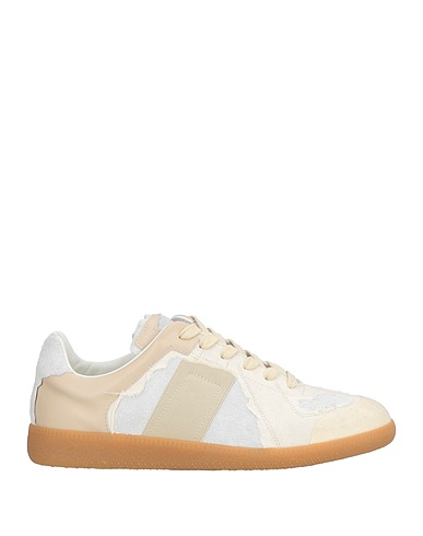 MAISON MARGIELA Sneakers Off white Leder, Gewebefasern