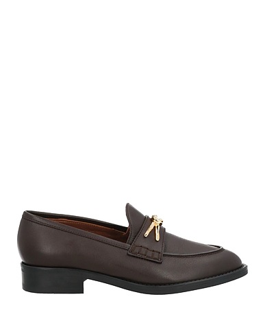 GIUSEPPE ZANOTTI Loafers Dark brown Leather