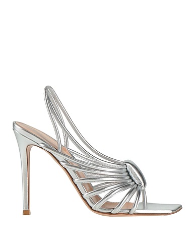 GIANVITO ROSSI Sandali Argento Pelle