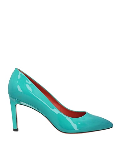 SANTONI Pump Turquoise Leather