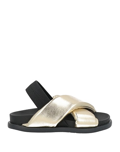 MARNI Sandals Gold Leather