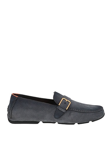 SANTONI Loafers Slate blue Leather