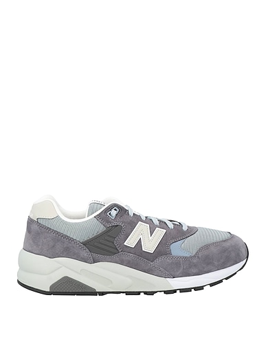 NEW BALANCE Sneakers Grey Leather, Textile fibres