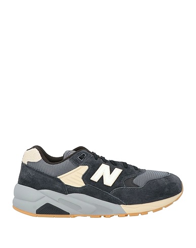 NEW BALANCE Sneakers Charcoal Leather, Textile fibers