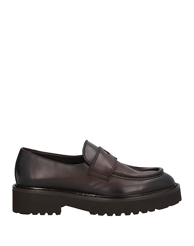 DOUCAL'S Loafers Dark brown Leather