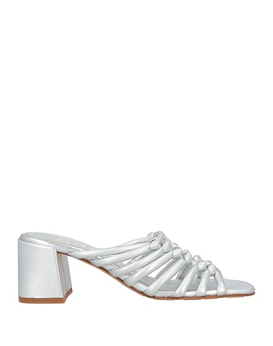 PEDRO GARCÍA Sandals Silver Lambskin