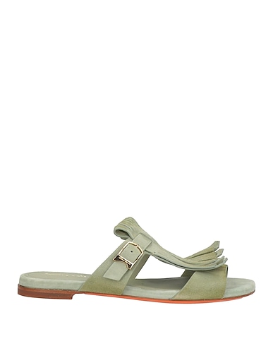 SANTONI Sandals Sage green Leather