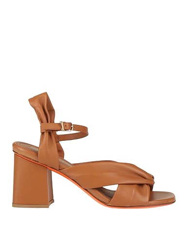 SANTONI Sandals Tan Leather