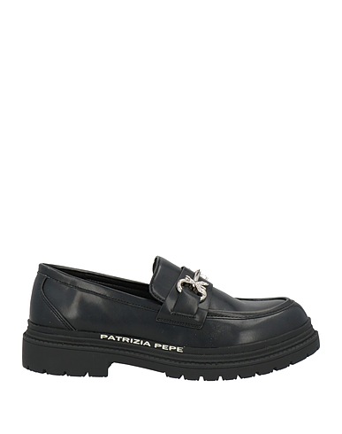 PATRIZIA PEPE Loafers Black Textile fibres