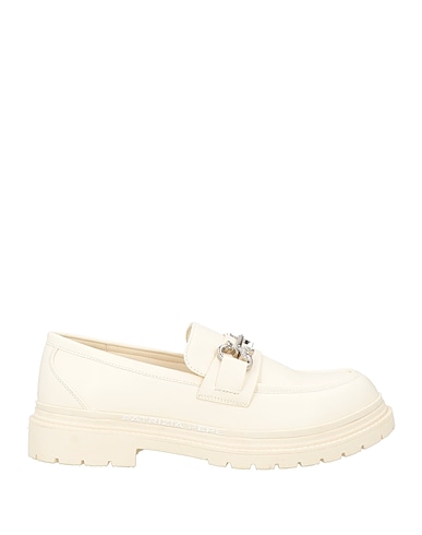 PATRIZIA PEPE Loafers Cream Textile fibres