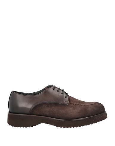 DOUCAL'S Laced shoes Dark brown Leather