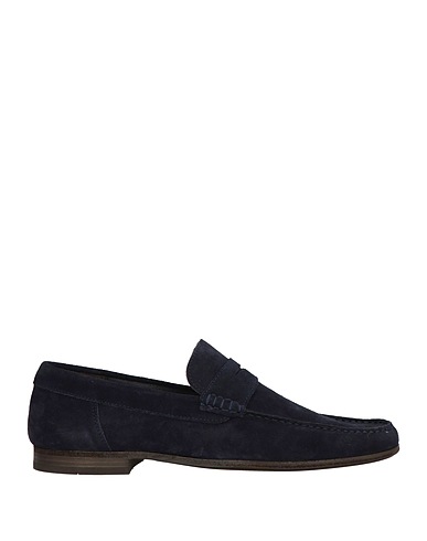 MOORER Loafers BLU NAVY Leather