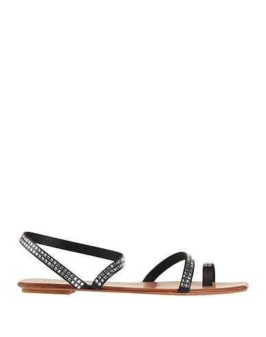 PEDRO GARCÍA Flip flops Black Viscose