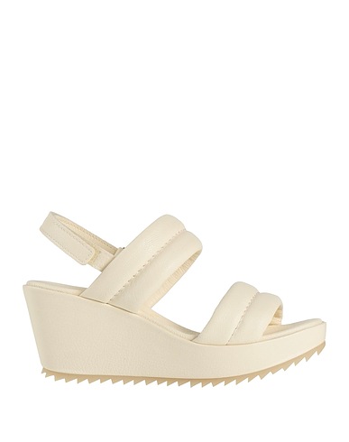PEDRO GARCÍA Sandals Cream Textile fibers