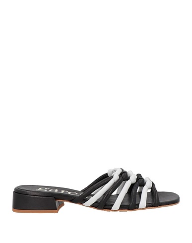 PEDRO GARCÍA Sandals Black Sheepskin