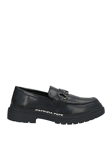 PATRIZIA PEPE Loafers Black Textile fibres