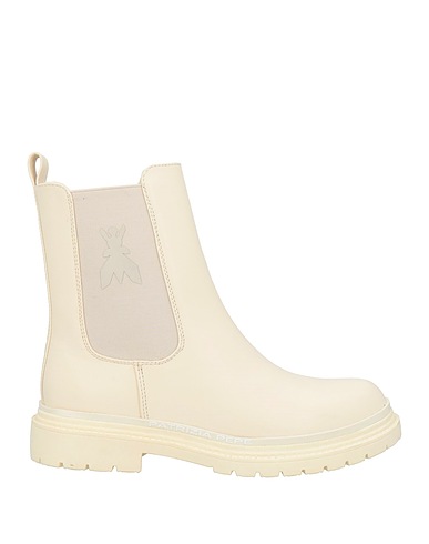 PATRIZIA PEPE Ankle boot Off white Textile fibers