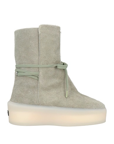FEAR OF GOD Полусапоги и высокие ботинки Шалфейно-зелёный Кожа