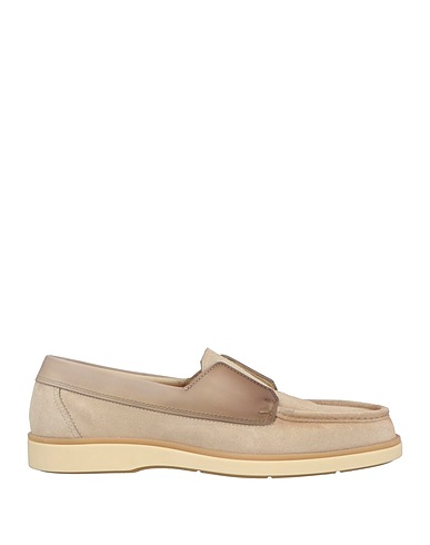SANTONI Loafers Beige Leather