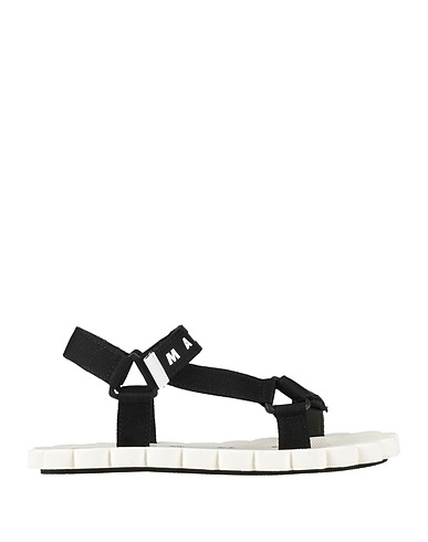 MARNI Sandales Fibres textiles, Cuir