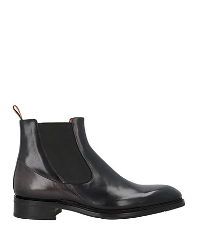 SANTONI Ankle boot GOODYEAR Black Leather